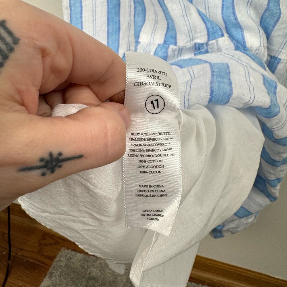 Rails Avril Tiered Midi Dress Gibson Stripe Size … - image 7